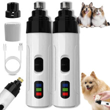 Whisper Paws Bezbolesna maszynka do przycinania pazurów dla zwierząt – cicha szlifierka dla psów i kotów, ładowanie przez USB