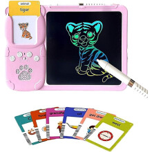Kids Talking Tablet with LCD Writing Pad - Bilingual Drawing & Speaking Learning Toy