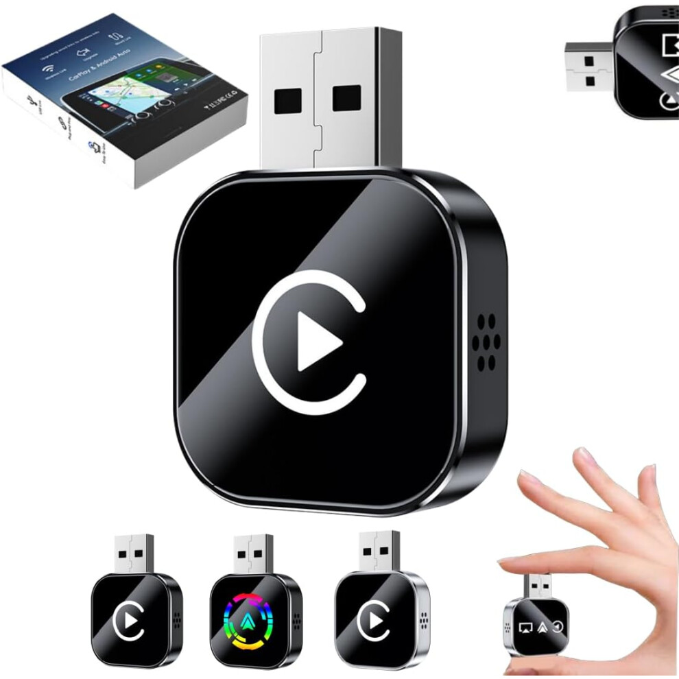 Wireless Carplay Adapter For Iphone - Plug & Play With 2.4/5Ghz Wifi & Bluetooth 5.0 3233222762235