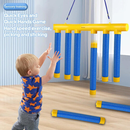 Drop Stick Challenge Reflex Game - Hand Eye Coordination Training Leksak, 3 Hastigheter 2