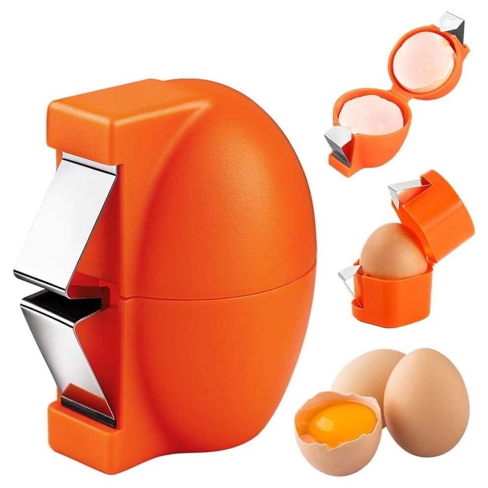 Stainless Steel Egg Shell Separator Opener - Handheld Cracker For Hard Boiled Eggs 3233222763058