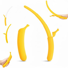 Espada de banana retrátil impressa em 3D - Brinquedo de plástico extensível para brincadeira.