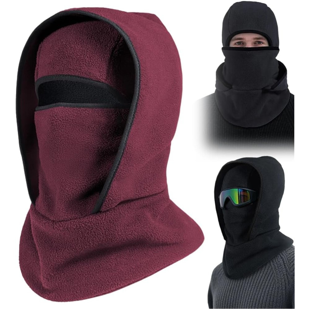 Unisex Windproof Fleece Balaclava - Winter Ski Mask Face Cover & Neck Warmer 3233222762921