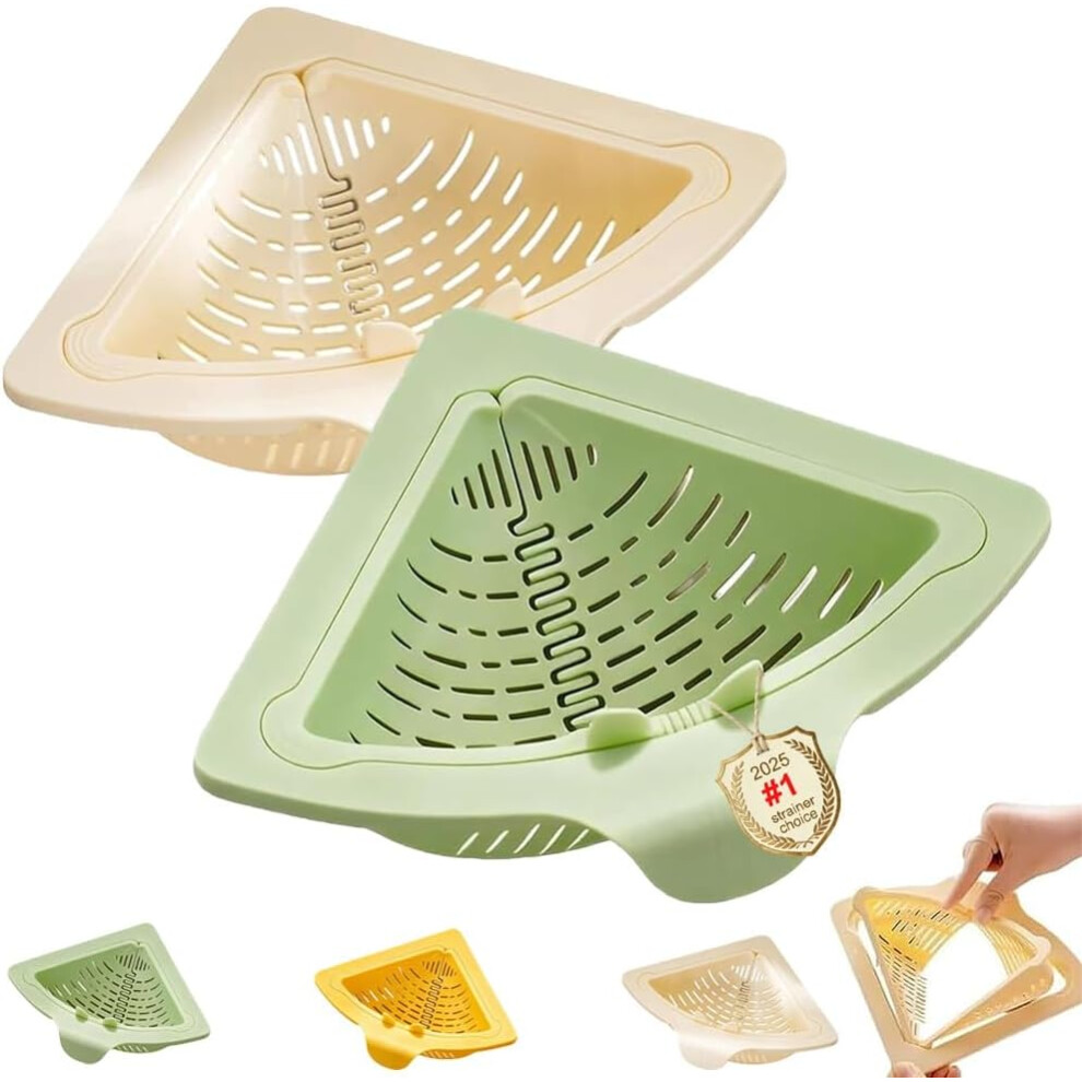 Triangular Magnetic Draining Basket - Sink Strainer With Twist Open Bottom 3233222764932