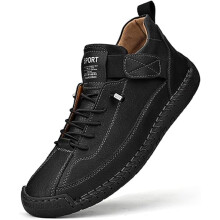 Άνετα ορθοπεδικά δερμάτινα slip-on αθλητικά παπούτσια για άνδρες και γυναίκες