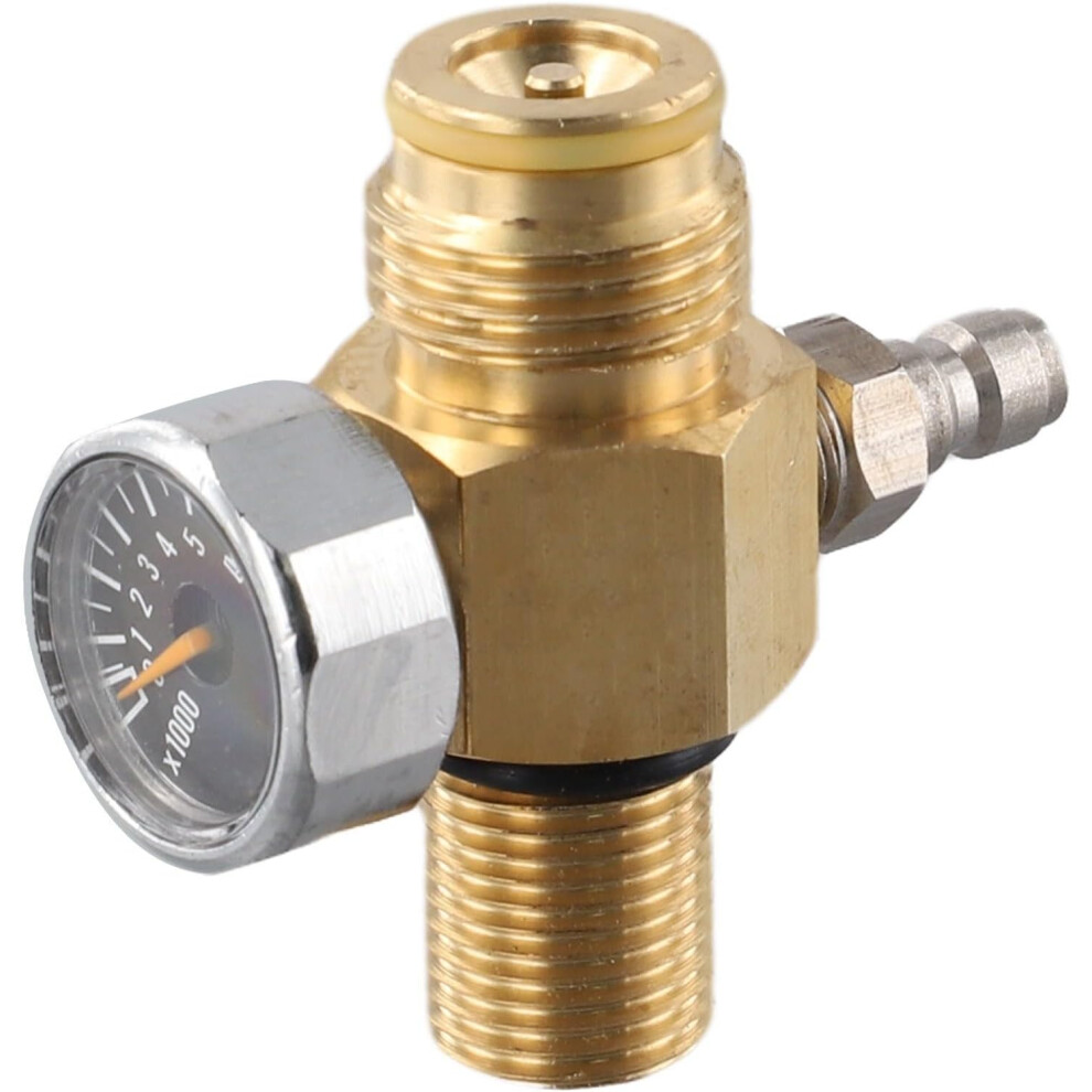 Adjustable Gas Tank Cylinder Regulator 0-2800Psi - With Pressure Gauge For Hpa Tank 3233222767841