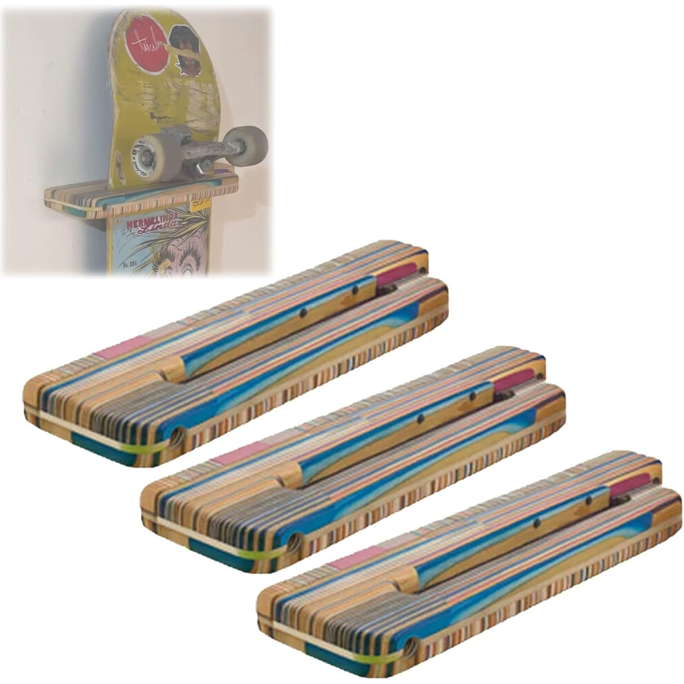 Skateboard Wall Mount Display Shelf - Floating Rack For Cruiser & Longboard 3233222765793