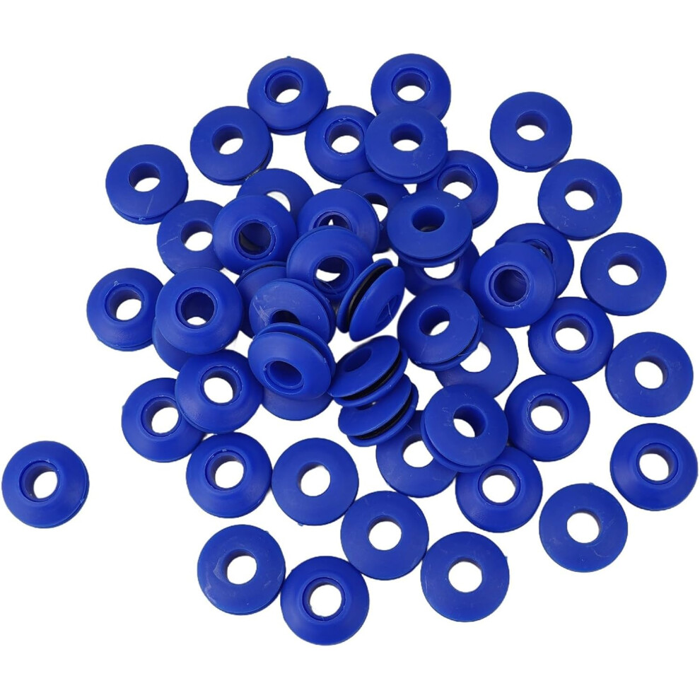 Plastic Eyelets Grommets Sets For Tarpaulin - 50 Pack Round Pool Cover Eyelets 3233222767858