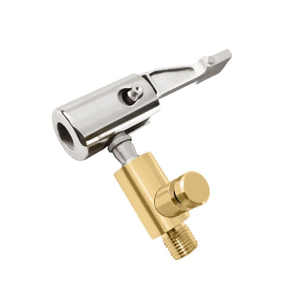 Air Pump Nozzle Adapter With Deflation Inflator Valve Connector Clip Metal Fast Conversion Car 6033635481504