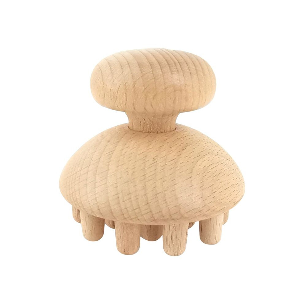 Wood Mushroom Shape Therapy Massage Tool Massager Anti Cellulite Fascia Massage Roller for Full Body Muscle Pain Relief