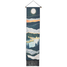 1Set Narrow Wall Hanging Long Landscape Painting Nature Landscape for Home Bedroom Vertical