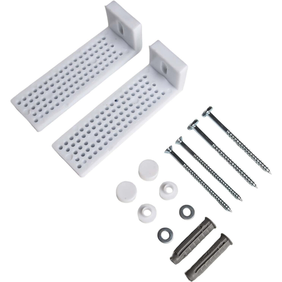 Stainless Steel Toilet Bidet Floor Anchor Bolts Fixing Kit, 2Pcs, White 3233222768220