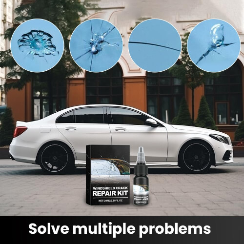 Windshield  Kit 2PCS Advanced Resin for Fast Car Glass Chip Scratch and Crack Fix 2