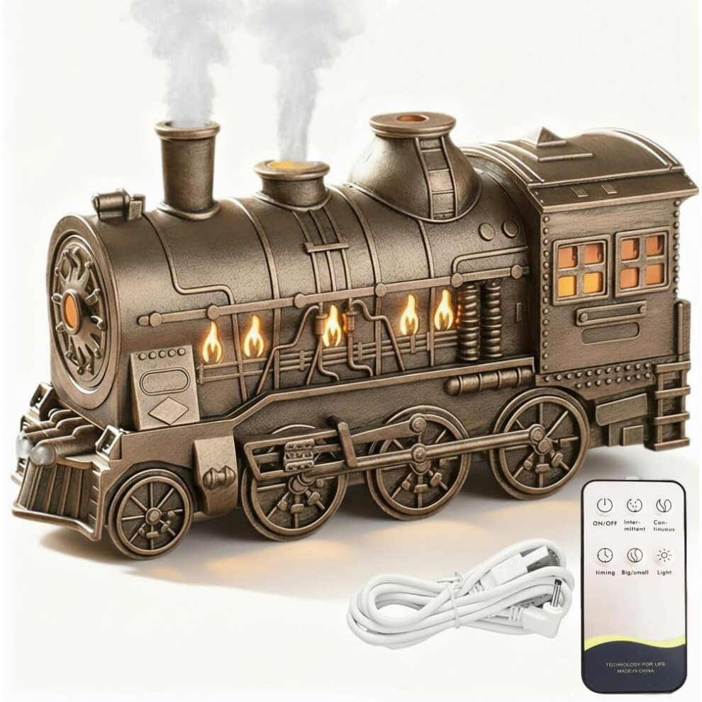 Dyfuzor OlejkóW Eterycznych Train 300 Ml, NawilżAcz Powietrza Vintage Steam Christmas Led-image