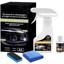 Automotive Headlamp Restoration Fluid Kit, Multifunctional for All Vehicles