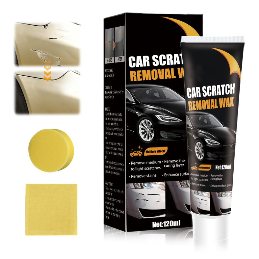 Scratch Remover For Vehicles, Car Polishing Wax Repair With Sponge 3233222772234