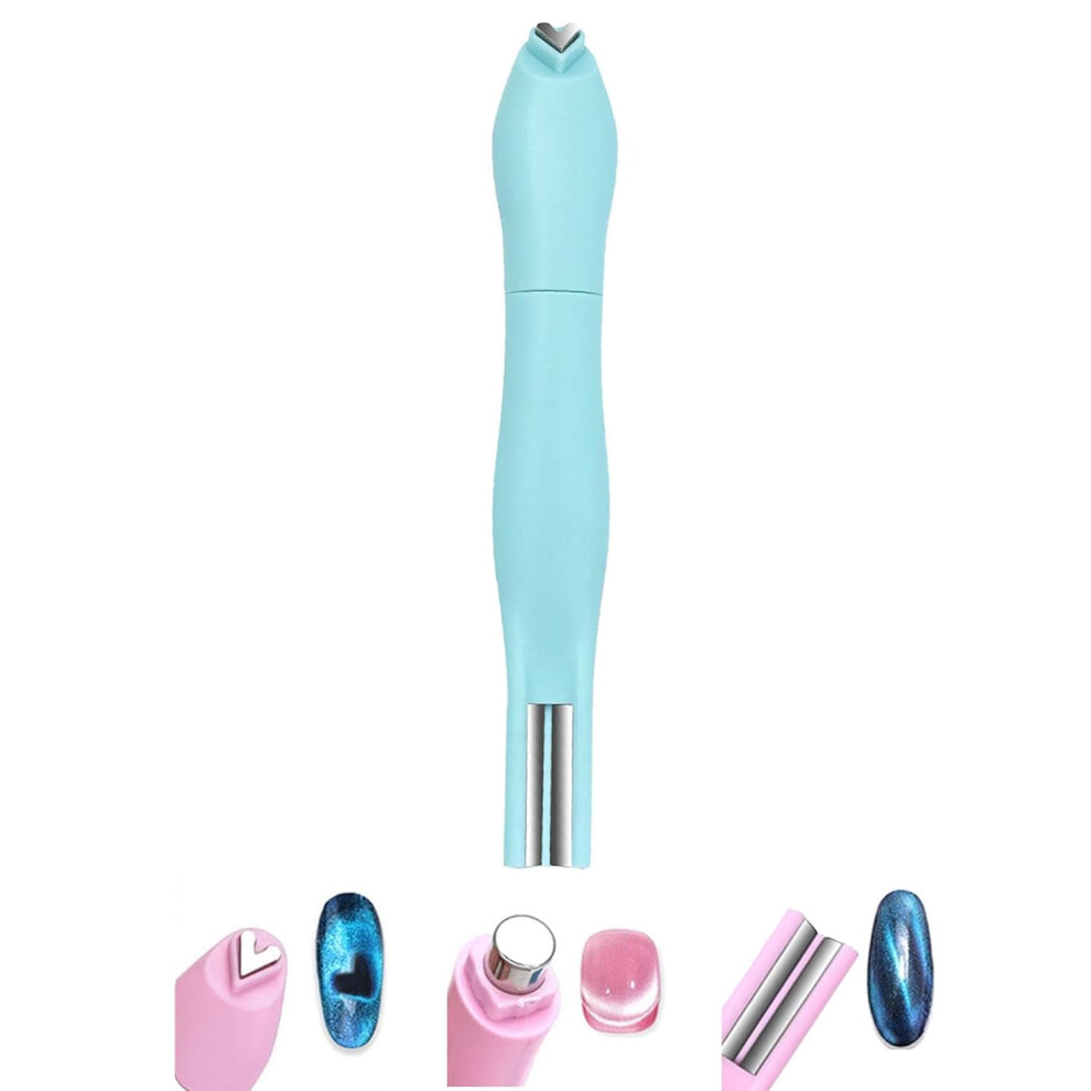 Oimg Heart Magnet For Cat Eye Gel Polish, 3-In-1 Nail Art Magnet Pen