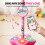 Karaoke Machine with Light Star Microphone, Adjustable Stand All Ages Gift 6