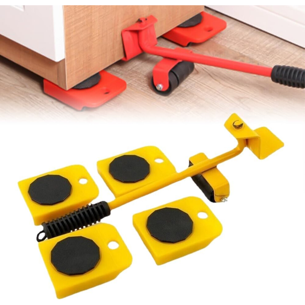 Furniture Lift Mover Tool Set, Heavy Duty Sliders Adjustable Height & Wheels 3233222774184