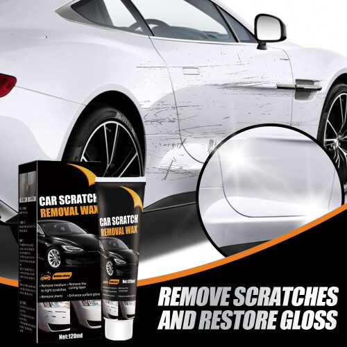 Car Scratch Remover Kit with Sponge and Cloth, Effective Paint  Paste for Deep Scratches 1