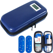 Kühltasche für Diabetesmedikamente mit Temperaturanzeige, TSA-zugelassener Insulinbehälter