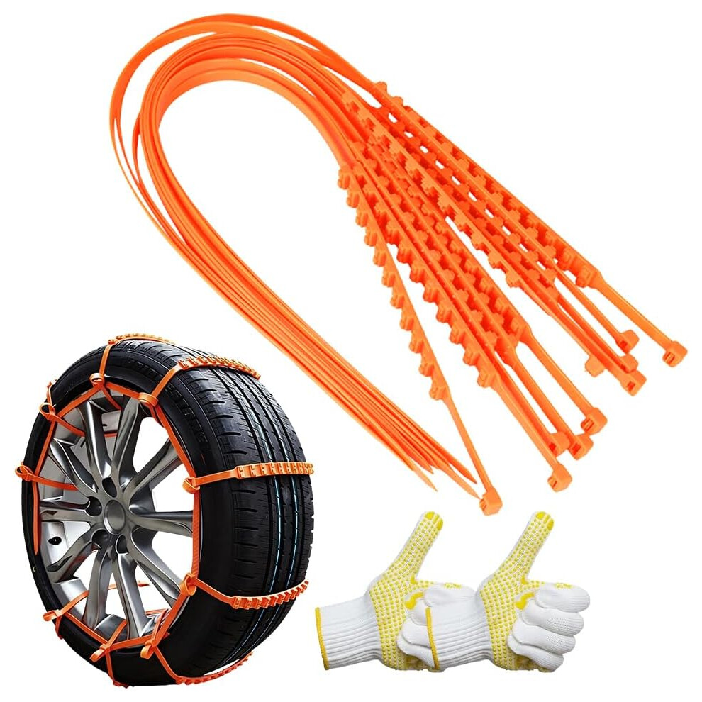 Uniwersalne łAńCuchy AntypośLizgowe Na Opony, Ulepszone łAńCuchy śNieżNe Do CiężAróWek I Suv-óW-image