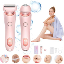 Aparat de ras Glide Pro 3.0 pentru femei, aparat de ras electric 2 în 1 pentru epilare tip bikini, rezistent la apă
