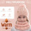 Conjunto infantil de gorro, luvas e cachecol de inverno, com pompom e protetor de pescoço em tricô. 2