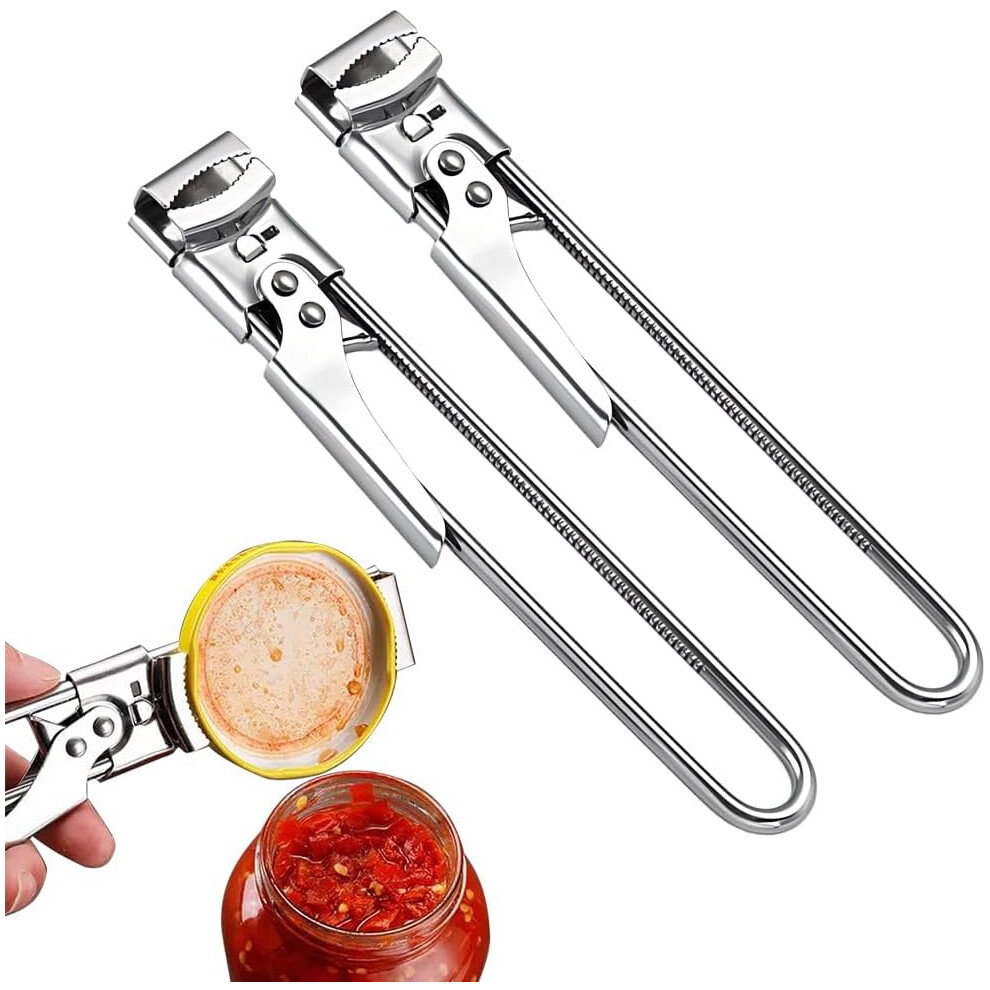 Oimg Adjustable Stainless Steel Jar Opener, Cap Crack Manual Gripper Bottle Tool