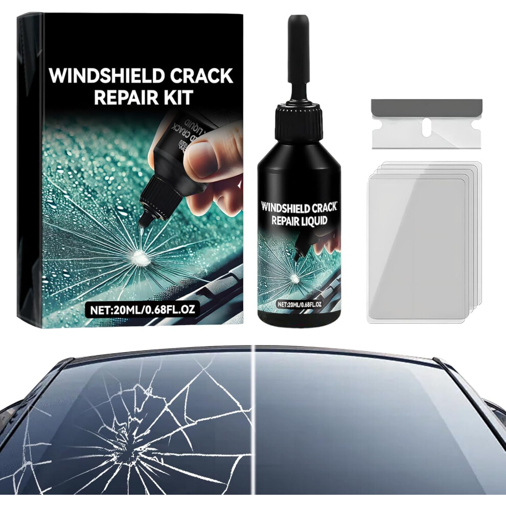 Upgrade Cracks Gone Glass Repair Kit, Liquid Glue For Chips Cracks Windshield 3233222776171