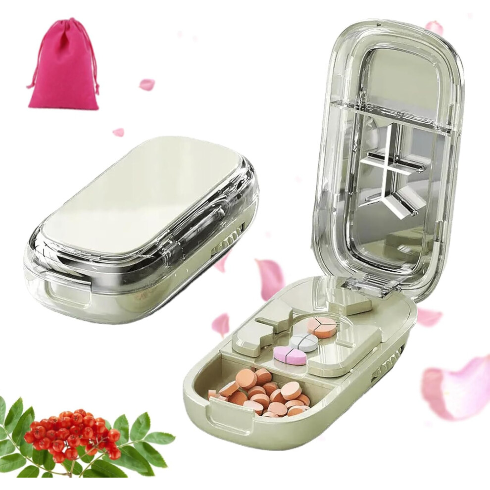 Oimg Portable Pill Cutter, Splitter For Small Tiny Pills Adjustable With Stainless Steel