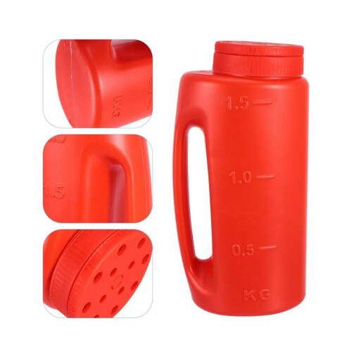 Durable Plastic Hand Spreader for Outdoor Tasks, Multi Purpose Handheld Spreader for Grass Seed Fertilizer and Winter Salt Application, Adjustable 2