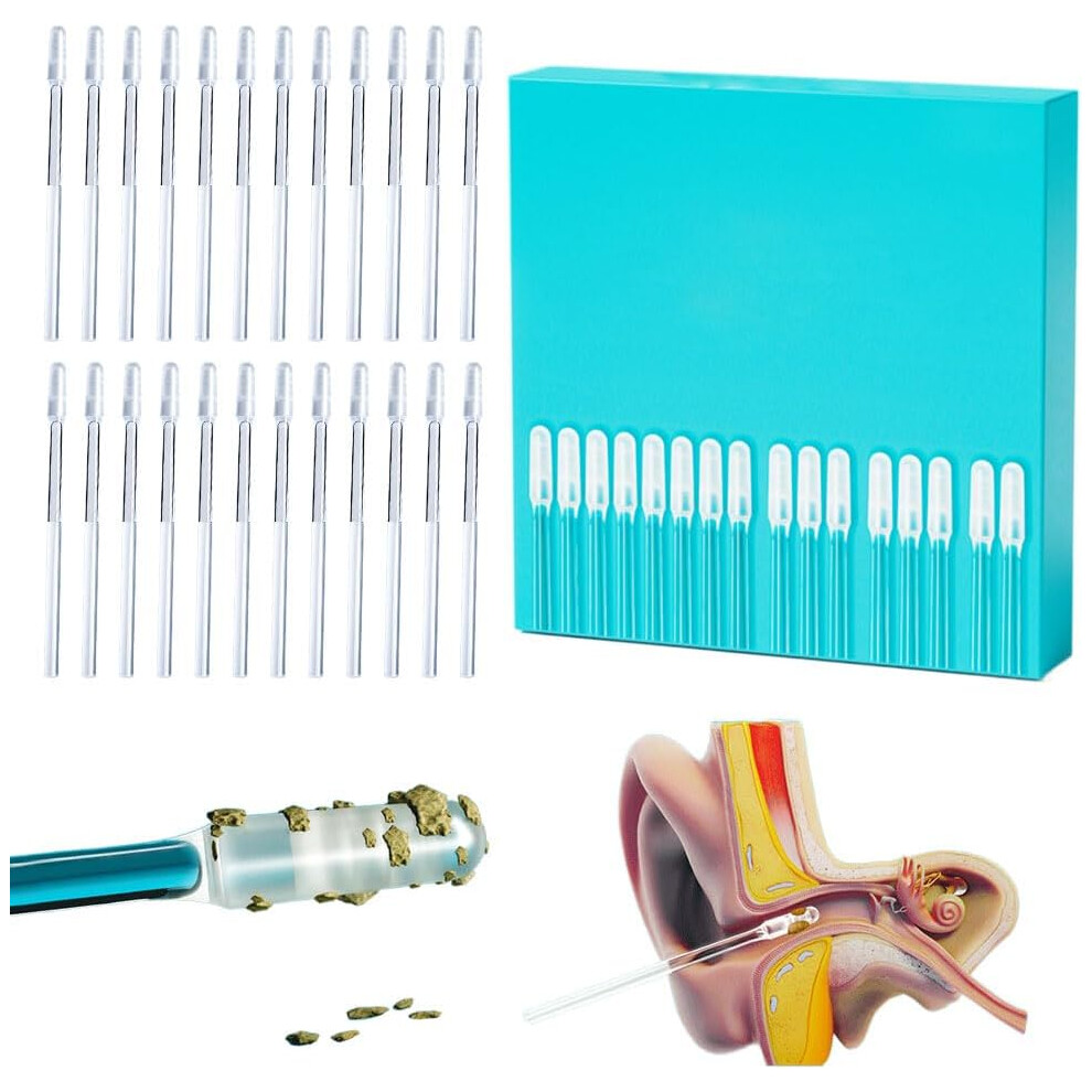 Oimg Reusable Ear Wax Removal Adhesive Swabs - Gentle Ear Cleaning Tools For Adults