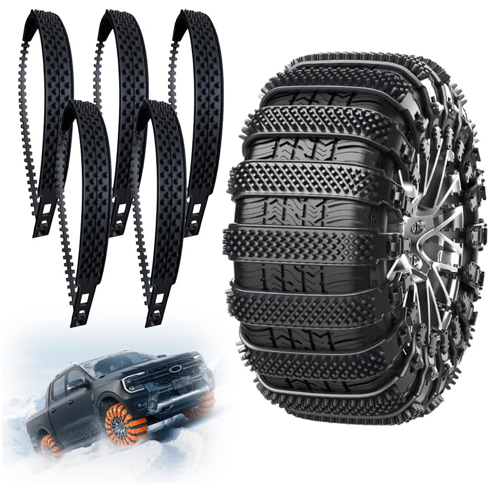 Universal Anti-Skid Snow Tire Chains - Reusable Traction Cables For Cars Suvs & Trucks 3233222778526