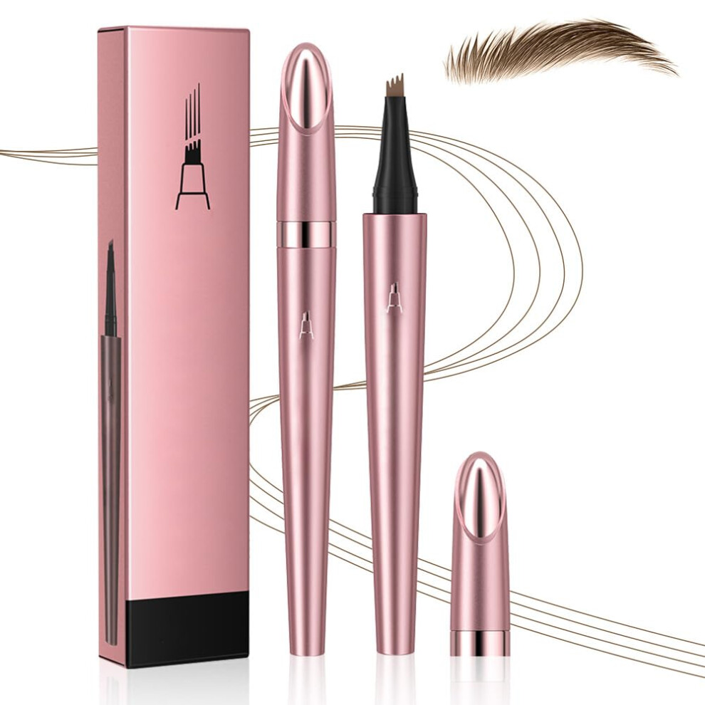 Oimg Microblading Eyebrow Pen Waterproof 2026 - 4 Tip Natural Fine Stroke Long-Lasting Light Coffee