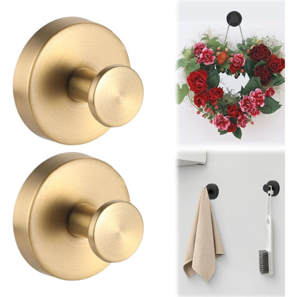 Suction Cup Hooks For Wreaths On Glass - No-Drill Metal Hook For Shower Bathroom Window 3233222781229