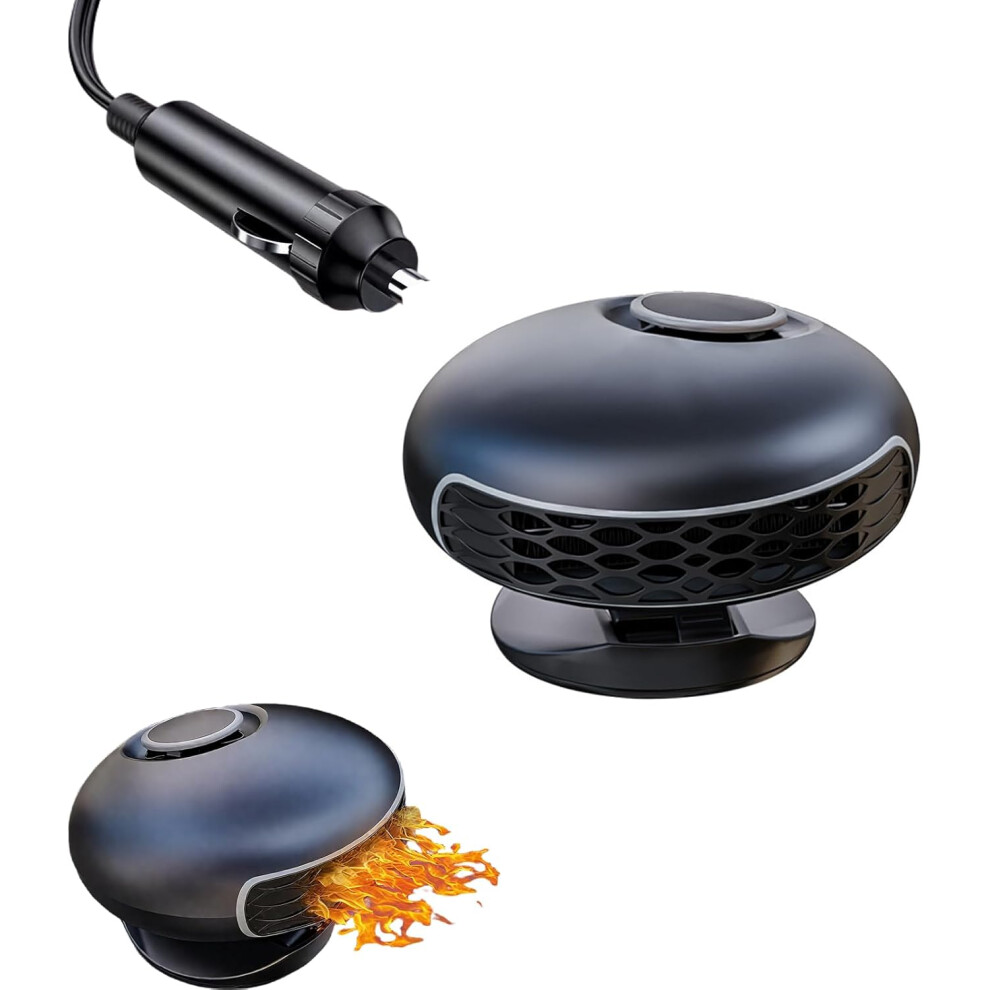 Portable 12V Car Heater & Fan - Windshield Defogger Defroster 360 Rotatable Dual Mode 3233222781472