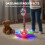 Karaoke Machine with Light Star Microphone, Adjustable Stand All Ages Gift 7