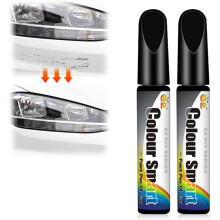 Lápiz removedor de rayones para autos, pintura de retoque, reparación rápida y fácil de rayones, lápiz de relleno para autos, 2 unidades, negro