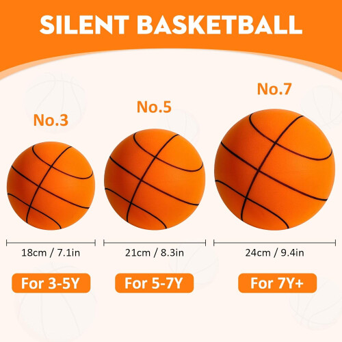 Silent Basketball Dribble Dream - Μπάλα προπόνησης εσωτερικού χώρου από αφρό για αθόρυβη 1