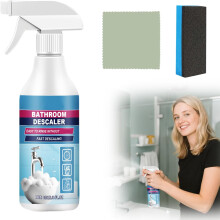 Badkamerontkalker in schuimvorm, verbeterde versie - Ontkalkingsspray met multifunctionele vlekkenverwijderaar 1
