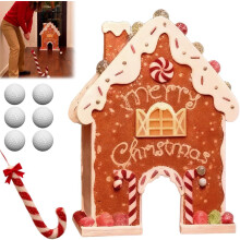 Pepparkaksgolfspelset 2026 - Rolig festaktivitet polkagrisklubbor minileksak julklapp