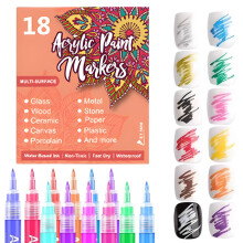Essentials Nail Art Pen Sæt 2026 Nyhed - 18 Farver Forår Sommer 3D Hurtigtørrende Gelpen