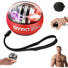 Håndleddsball med momenthåndstyrke - Metallunderarmstrener med LED-lys, automatisk start