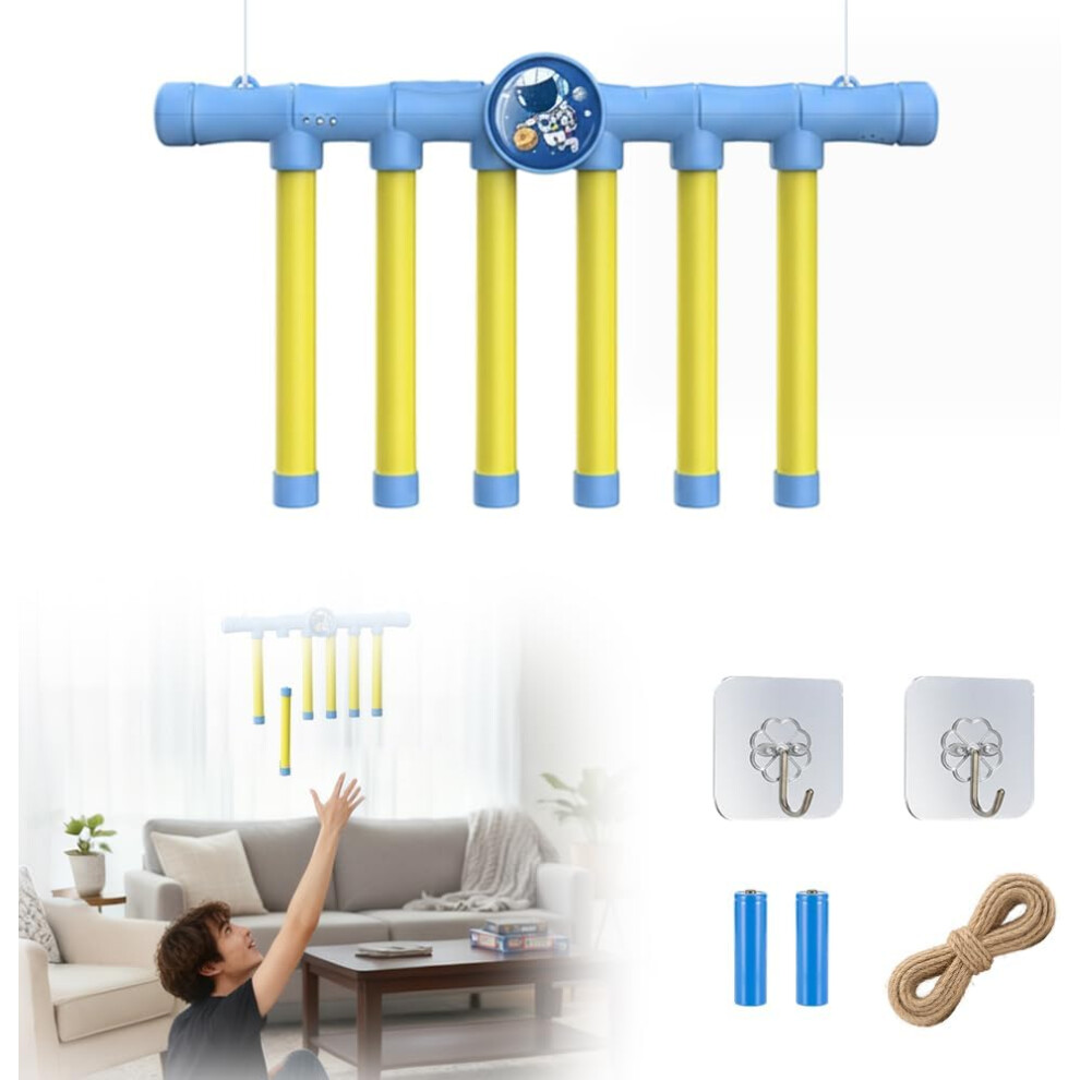 Gra Refleksyjna Drop Stick Challenge 2026 – Zabawka Do ćWiczenia Koordynacji RęKa-Oko, Refleks, Niebieska-image