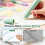 4 Στυλό Δίπλευσης Ταινίας 2025, για Scrapbooking & Συσκευασία - Πράσινα 2