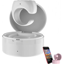 Telecomandă wireless Bluetooth cu vârful degetului - Inel de derulare, cameră video, alb