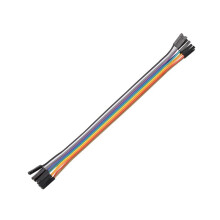 10 Stuks 20CM Vrouw Naar Vrouw 1 Pin Plug Jumper Kabel Draden Veelkleurig