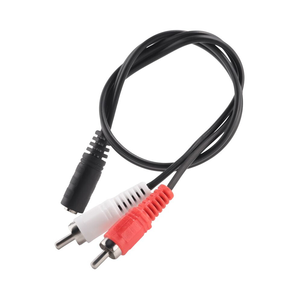 3.5 Mm Stereo Female 2 Rca Male Av Cable Auxiliary Audio Adapter Wire 6031158248055