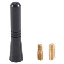 Universal Top Roof Short Whip Screw Antenna Extension for Car Radio (Black)